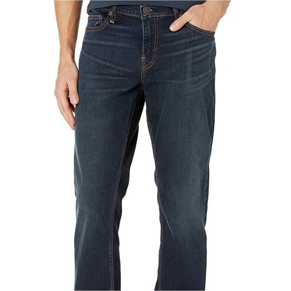 True Religion Geno Relax Slim Dark Wash Straight Leg Jeans 32W